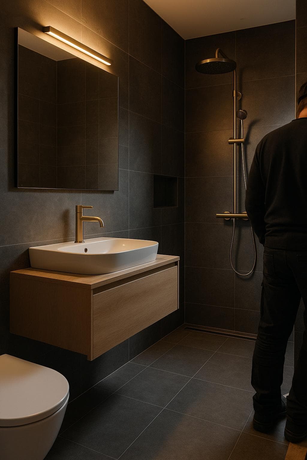Opgeleverde badkamer na renovatie